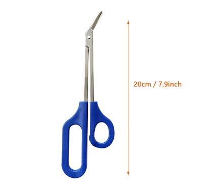 JJHREI 8 Inch Long Handle Toenail Scissors for Thick Nails &amp; Easy Reach Long Handled Toe Nail Clippers for Seniors Women Men