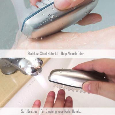 Hand and Nail Brush cleaner,Stainless Steel Soap, fingernail toe Cleaning Scrubbing Brushes &amp; Help Eliminating Smells Absorb Odor (1 PCS)
