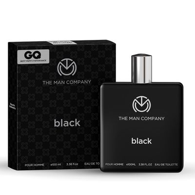 The Man Company Black EDT Perfume For Men - 100ml | Premium Long-Lasting Fragrance Spray | Gift for Him