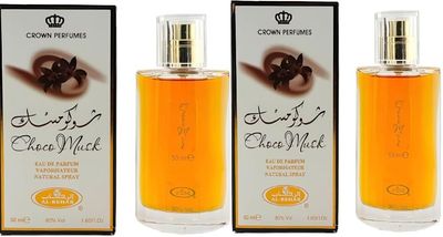 2 pack of Choco Musk Eau de Parfum Spray for Women, 1.7 Ounce 50ML, 80 Vol