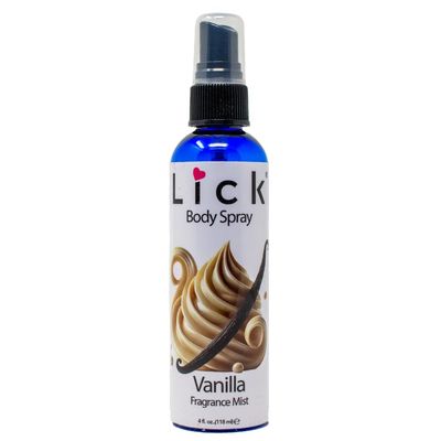 LICK Vanilla Velvet Scented Body Spray - Cozy and Warm Fragrance Mist - 4 fl oz