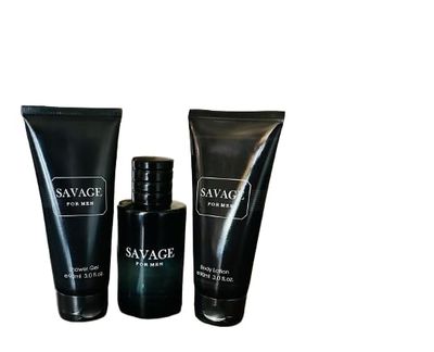 Savage Pour Homme For Men Eau De Perfume, 3.4 fl.oz Gift Pack 100ml