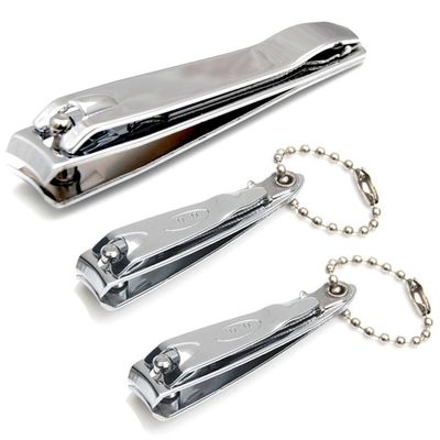 Luxxii (3 Pack) Sharp Sturdy Nail Clippers Set with Nail File Toenail &amp; Fingernail Clippers Nail Cutter Clipper Gift Set for Men and Women (A)