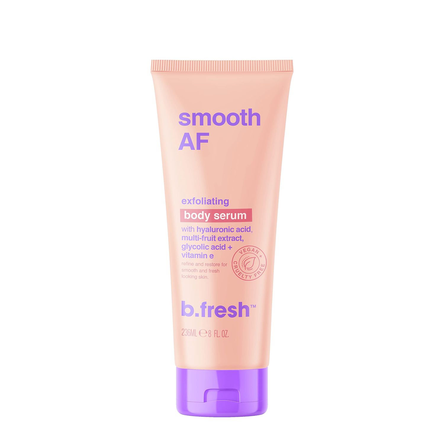 B.TAN Exfoliating Body Lotion | Smoothing Body Serum - Moisturizing &amp; Hydrating, Refines &amp; Restores Skin Texture &amp; Fine Lines, Infused With Hyaluronic Acid Vitamin E for Ultra Dry Skin, 8 Fl Oz