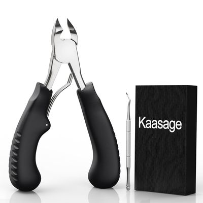 Nail Clipper for Ingrown or Thick Nail, Kaasage Podiatrist Toenail Clippers with Surgical Stainless Steel Sharp Curved Blades &amp; Anti-Slip Handle, Professional Nail Cutter for Men, Women and Seniors