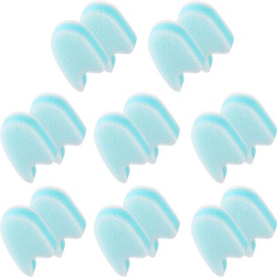 Mudder 16 Pieces Foam Toe Spacers for Feet Women 3 Layer Foam Toe Separators for Overlapping Women Men Relief Friction Hammer and Prevent Corns