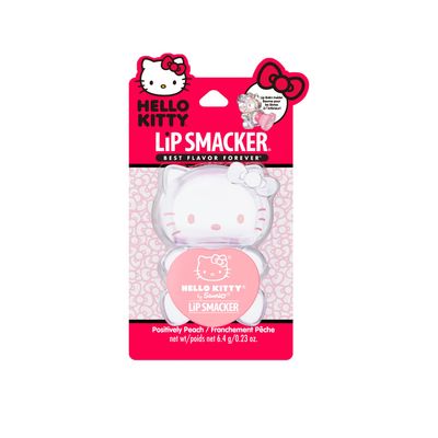 Lip Smacker Hello Kitty Lip Balm, Peach Gummy Flavored Moisturizing, Smoothing Soft Shine, Hydrating &amp; Protecting Fun Tasty Flavors, Cruelty-Free - Peach Gummy