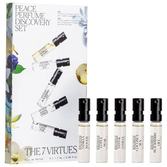 The 7 Virtues Peace Perfume Discovery Set - 5 mini perfumes