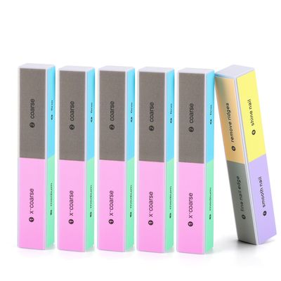 6 Pcs 8 Way Nail Buffers Blocks - All in One Buffing Block for Shaping, Contouring, Smoothing, Polishing, Shining