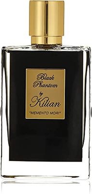 Kilian Black Phantom,Memento Mori Refillable Perfume Spray, 1.69 Fl Oz - with Clutch