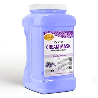 SPA REDI - Body and Foot Cream Mask, Lavender and Wildflower, 128 Oz - Pedicure Massage for Tired Feet and Body, Hydrating, Fresh Skin - Infused with Hyaluronic Acid, Amino Acids, Panthenol