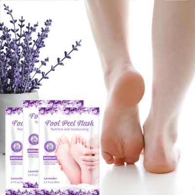 Foot Peel Mask,Baby Foot Peel -3 Pairs Callus&amp;Dead Skin Remover,Cracked Heel Repair,Foot Exfoliator,Peel Off Mask for Rough Cracked Dry Feet