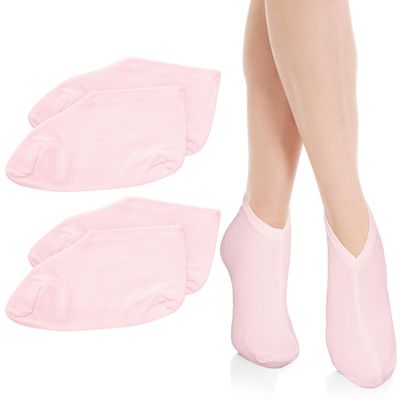 Gjinxi 2 Pairs Moisturizing Socks Overnight for Dry Feet, Cotton Moisture Enhancing Soft Spa Absorbing Lotion Socks for Foot Care, Cosmetic Therapy for Women and Men