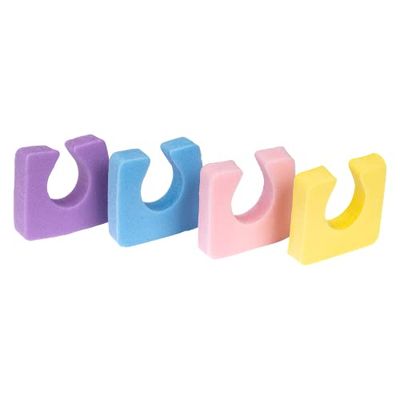 Americanails Onezeez Individual Toe Separators - Assorted Pastel Colors - Extra Soft &amp; Comfortable - Only Two Separators Per Foot - Perfect Pedicure &amp; Polish Application - Professional Quality - 144ct