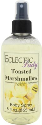 Eclectic Lady Toasted Marshmallow Body Spray, Double Strength, 8 ounces, Body Mist for Women with Clean, Light &amp; Gentle Fragrance, Cologne with Soft, Subtle Aroma For Daily Use