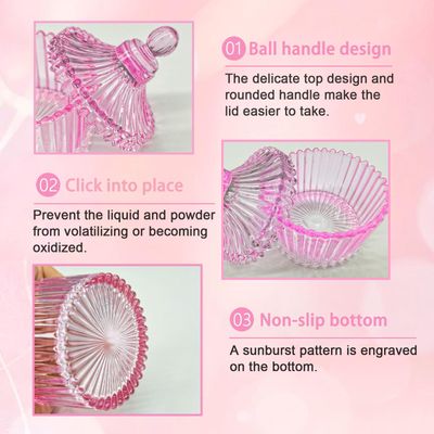 Monomer Dish Dappen Dish for Monomer Large Nail Cup for Nail Monomer Liquid Glass Nail Brushes Cup for Acrylic Liquid Powder Nail Glitter Gel Polish Remover Holder for Nail Salon Nail Art Business
