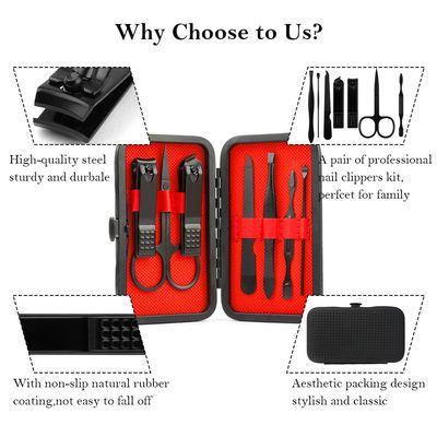 Manicure Set, Fathers Day Gifts, Nail Clipper Kit, Nail Clipper Set, Nail Care Kit, 8 In 1 Manicure Kit Grooming Kit Stainless Steel Facial Pedicure Care Tool, Father Day Gifts for Dad Husband Son
