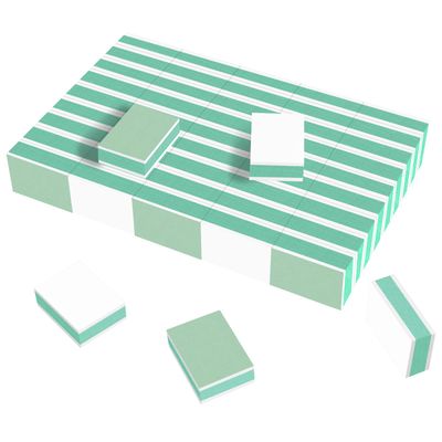 CGBE Nail Buffer Block and Shine Kit, 50 Count Mini Nail Buffer for Polishing Smooth and Shiny Natural Nails Fingernail Mini Buffer Nail File Smoother Buffer Block 1000/4000 Grit - Green
