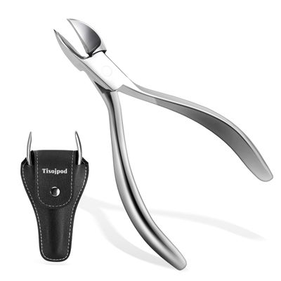 Tisojpod Toenail Clippers, Professional Ingrown Nail Clippers for Men Women&amp; Seniors, Toenail Clippers for Thick Toenails, Premium Quality Stainless Steel Nail Clippers with Super Sharp Curved Blades