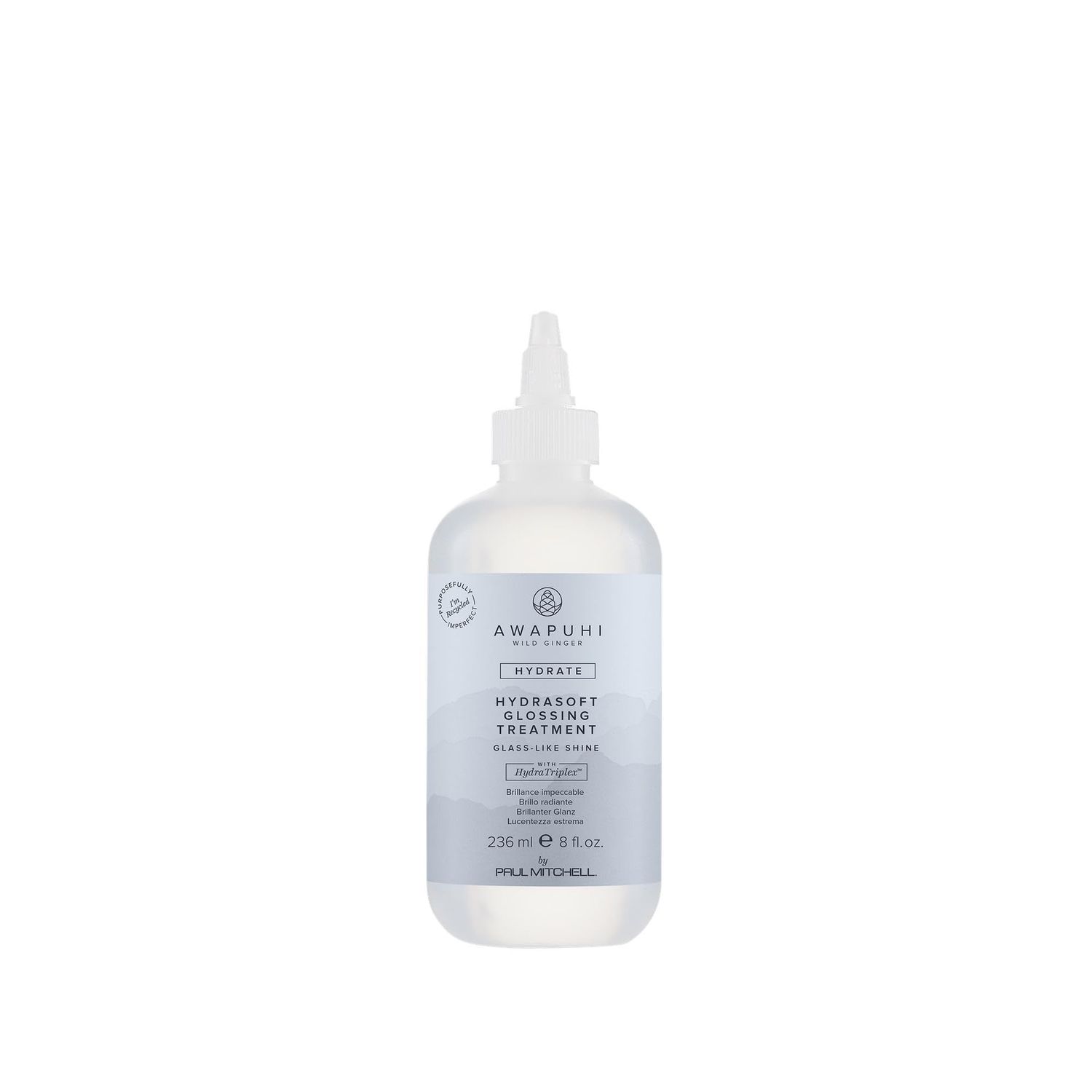 Awapuhi Wild Ginger by Paul Mitchell HydraSoft Glossing Treatment, For Glass-Like Shine, Ideal For All Hair Types, Especially Dry Frizzy Hair, 8 Fl Oz