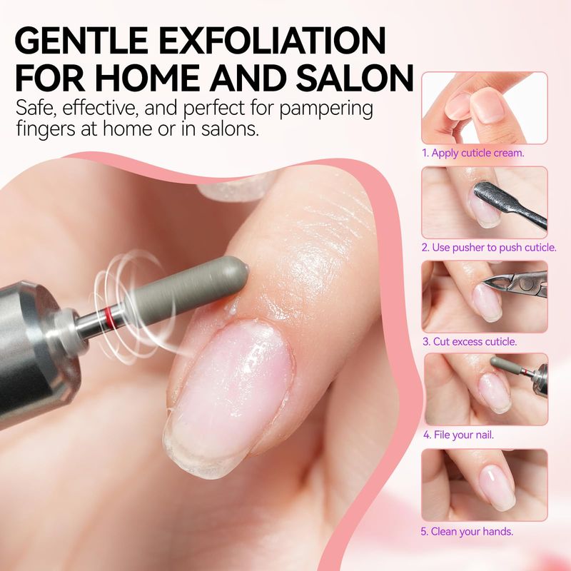 gelike ec Cuticle Cream for Dry Damaged Cuticles Organic Nail Cuticle Remover for Dry, Rough Hands Cracked Rigid Skin - Professional for Salon Home Use