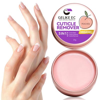 gelike ec Cuticle Cream for Dry Damaged Cuticles Organic Nail Cuticle Remover for Dry, Rough Hands Cracked Rigid Skin - Professional for Salon Home Use