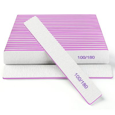 Ekrnlyi Nail Files (18 Pack), 100/180 Grit Double Sided Emery Boards for Natural &amp; Acrylic Nails, Reusable Manicure for Women &amp; Men, Professional Fingernail Filer &amp; Lima de Uas for Salon &amp; Home Use