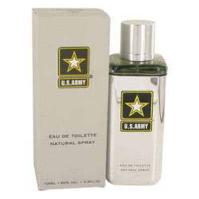 New Brand US Army Silver Eau de Toilette Spray for Men, 3.3 Ounce