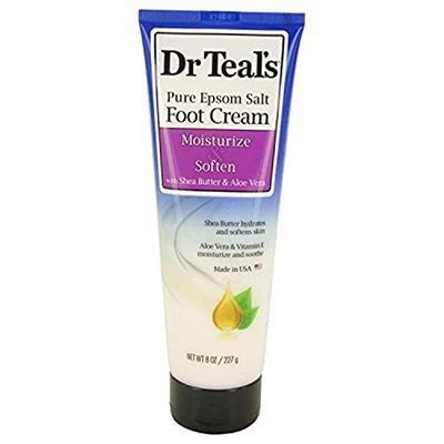 Dr Teals Foot Cream, Moisturize &amp; Soften, with Shea Butter &amp; Aloe Vera, 8 oz.
