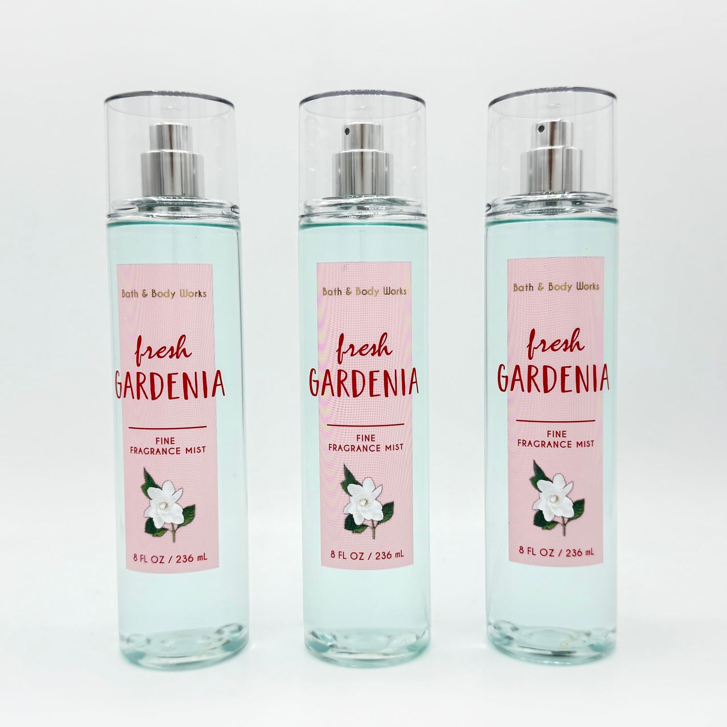 Fresh Gardenia 3-Piece Bath Bundle | Set of Three Fine Fragrance Body Mists, 8oz Each