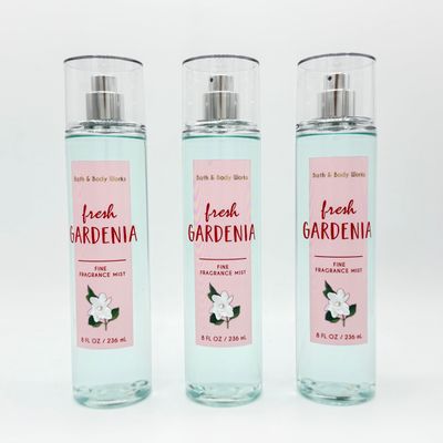 Fresh Gardenia 3-Piece Bath Bundle | Set of Three Fine Fragrance Body Mists, 8oz Each