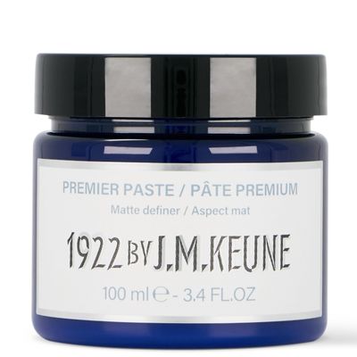 1922 by J.M. Keune Premier Paste, Extra Strong Hold &amp; Matte Finish Styling Paste for Men, 2.5 Fl Oz