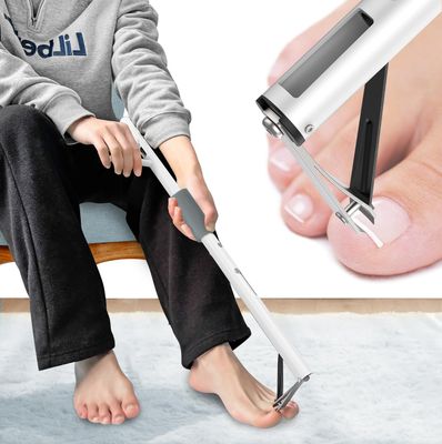 Long Handled Toenail Clippers, Ergonomic Wide Jaw Opening, Ideal for Thick Nails, Seniors, Overweight, Arthritis Sufferers, Easy Reach Pedicure Clippers (XS-16 / 40cm)