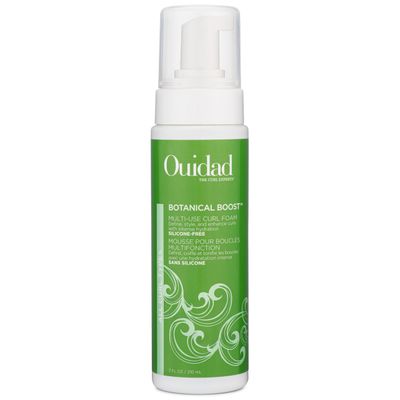 Ouidad Botanical Boost Multi-Use Mousse for Curly Hair, 7 fl oz, Lightweight Hair Styling Foam, Curl Enhancer Restores, Hydrates &amp; Adds Shine, No Silicone, Sulfates &amp; Parabens