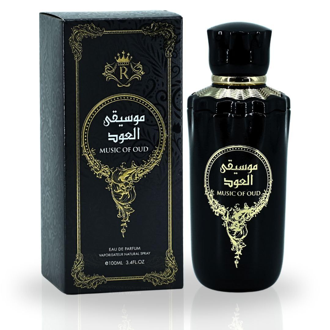 RISALA Music Of Oud EDP Spray 100ML (3.4 OZ) Long Lasting, Luxurious, Original Scents Of Arabia.