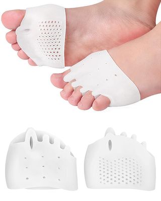 PGRODE 1 Pair Metatarsal Pads Toe Separators for Bunion Correction,Soft and Breathable Hammer Toe Corrector Toe Spacers for Women Men Feet Relief