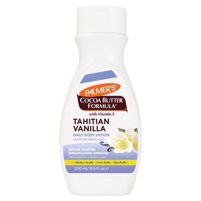 Palmers Cocoa Butter Formula Tahitian Vanilla Body Lotion, 8.5 Oz, Daily Moisturizing Lotion for Dry Skin with Shea Butter &amp; Vitamin E, Hydrates &amp; Protects, Helps Provide 48-Hour Deep Moisture
