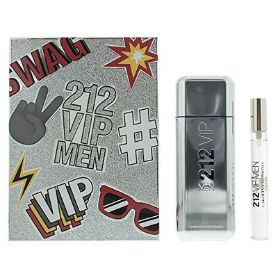 Carolina Herrera 212 VIP Men Men 2 Pc Gift Set 3.4oz EDT Spray, 0.33oz EDT Spray