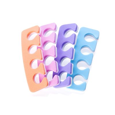 Toe Separators - Soft Two Tone Toe Spacers - Great Toe Cushions - Apply Nail Polish During Pedicure &amp; Other Uses - Iridesi - 12 Pack