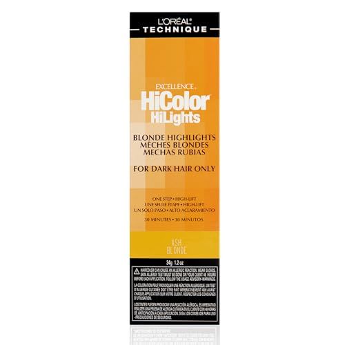 LOREAL TECHNIQUE HiColor Blond HiLights Permanent Hair Color for Dark Hair | Intense Blonde Highlights | No Pre-Lightening Required | No-Drip Creme | Quick Processing Time | Ash Blond