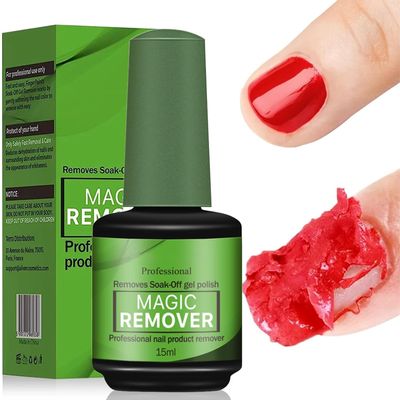 15ML Gel Nail Polish Remover, Gel Polish Remover for Nails, Professional Remove Gel Nail Polish, Quick &amp; Easy Polish Remover In 2-3 Minutes