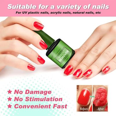 15ML Gel Nail Polish Remover, Gel Polish Remover for Nails, Professional Remove Gel Nail Polish, Quick &amp; Easy Polish Remover In 2-3 Minutes