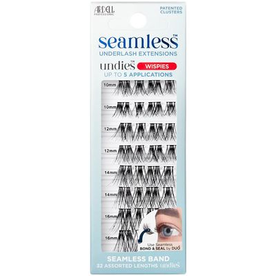 Ardell Seamless Extensions Refill Kit, Wispies, 32 Assorted Lengths, Customizable DIY Underlash Clusters for Natural Volume &amp; Length, Knotless Design