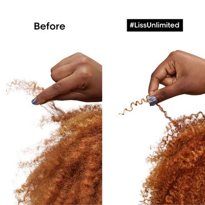 LOral Professionnel Paris Liss Unlimited Blow-Dry Serum - For Frizz-Prone Hair, Provides Long-Lasting Frizz and Humidity Protection, With Prokeratin