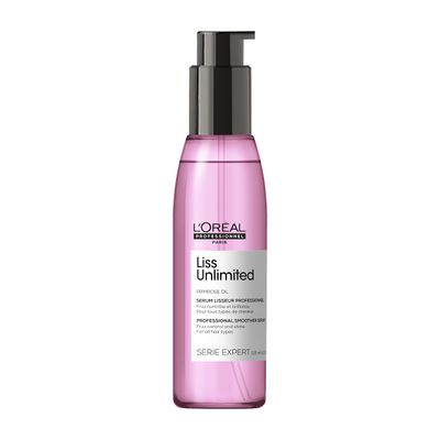LOral Professionnel Paris Liss Unlimited Blow-Dry Serum - For Frizz-Prone Hair, Provides Long-Lasting Frizz and Humidity Protection, With Prokeratin