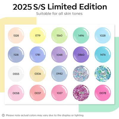 Modelones 24Pcs Gel Nail Polish Set, 20 Colors Pastel Gel Polish Set Macaron Colors with Glitter &amp; Glossy &amp; Matte Top Base Coat Soak Off LED Nail Art Kit Salon at Home