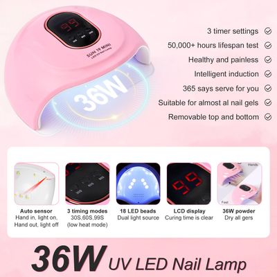 Acrylic Nail Kit Starter Set Acrylic Powder Nail Drill U V Light with Tools Decoration Everything for Beginners Home Salon Gift Set