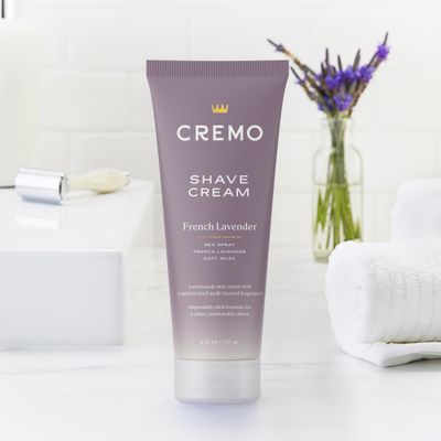 Cremo Womens Shaving Cream Sensitive Skin, Moisturizing, French Lavender, Ultra-Slick Shave Cream for Women, Fights Nicks, Cuts and Razor Burn, 6 Fl Oz (Pack of 2)