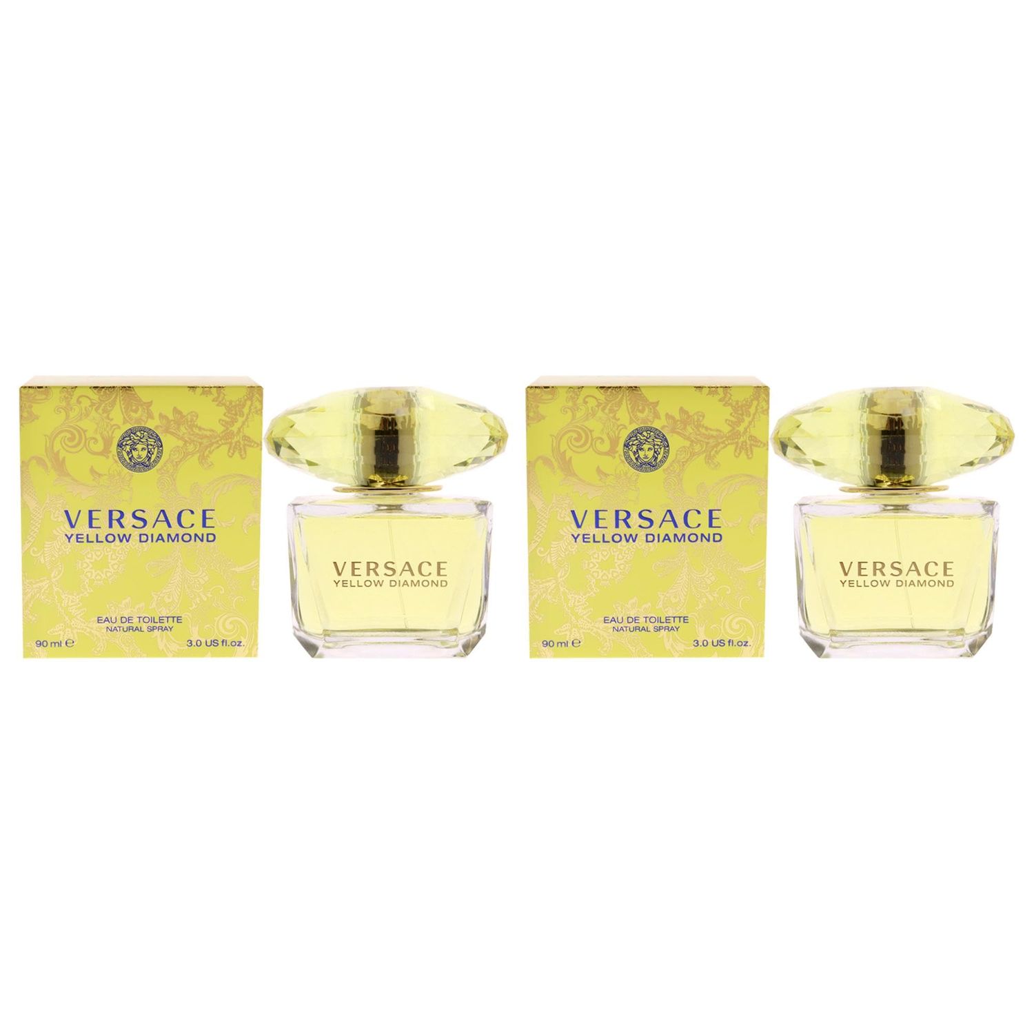 Versace Versace Yellow Diamond EDT Spray Women 3 oz Pack of 2
