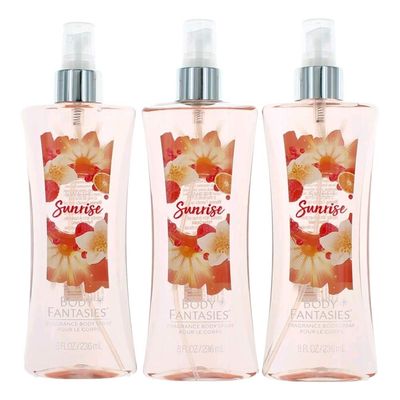 Sweet Sunrise Fantasy by Body Fantasies 3 Pack 8oz Fragrance Body Spray women